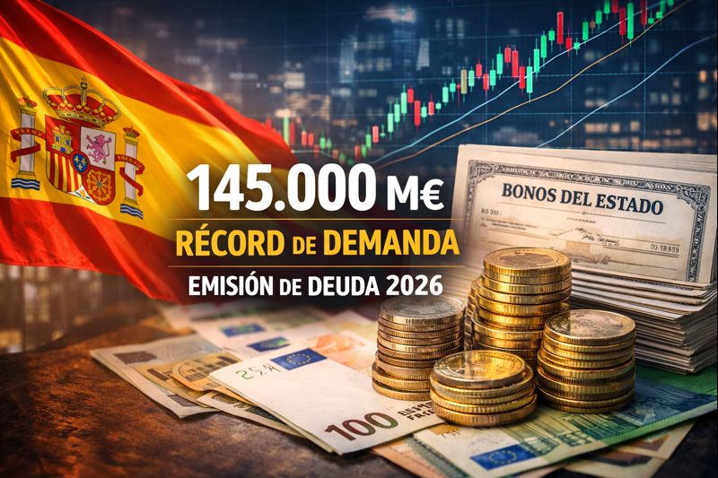 España bate récord de demanda en su primera gran emisión de deuda de 2026
