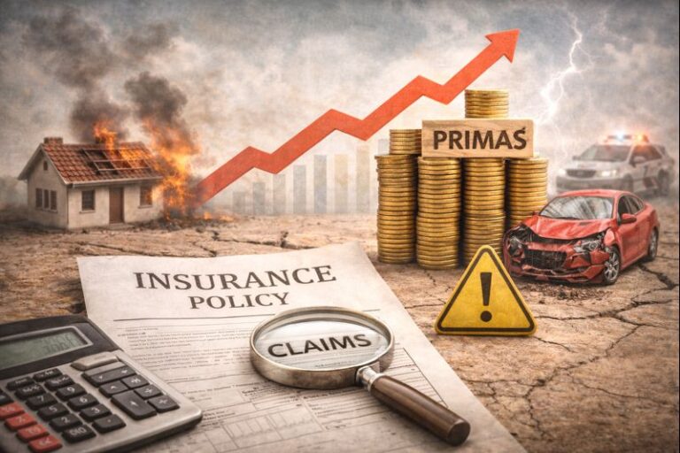 Aumento de siniestros impulsa el alza en las primas de seguros